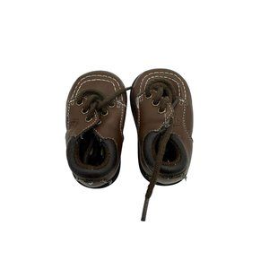 Baby Shoes Size 1.5 Brown Lace Up‎ Sesame Street
